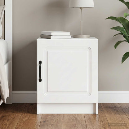 Armadio da Notte Bianco Lucido 43 x 34,5 x 47 cm | homemem39