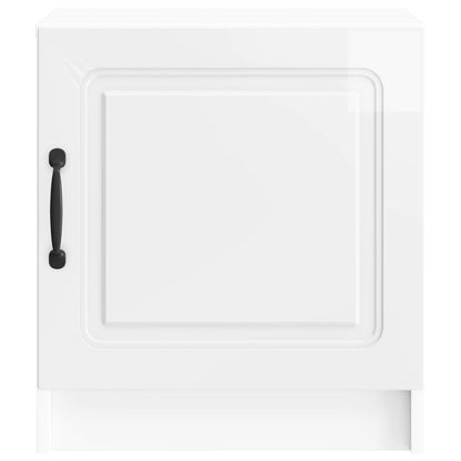 Armadio da Notte Bianco Lucido 43 x 34,5 x 47 cm | homemem39