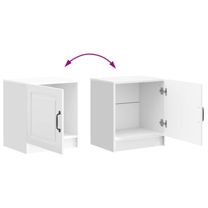 Armadio da Notte Bianco Lucido 43 x 34,5 x 47 cm | homemem39