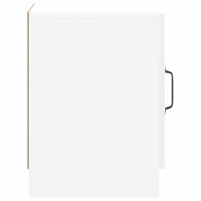 Armadio da Notte Bianco Lucido 43 x 34,5 x 47 cm | homemem39