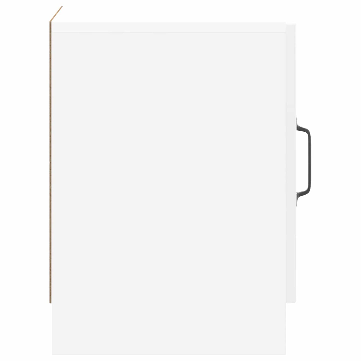 Armadio da Notte 2 pz Bianco Lucido 43 x 34,5 x 47 cm