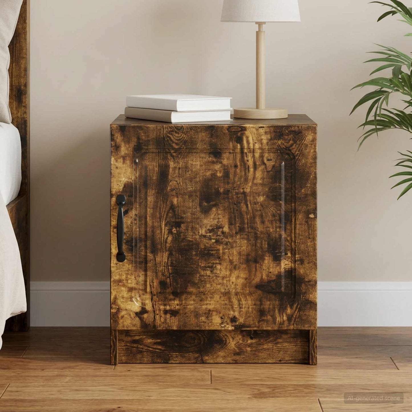 Armadio da Notte Rovere Fumo 43 x 34,5 x 47 cm