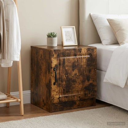 Armadio da Notte 2 pcs Rovere Fumo 43 x 34,5 x 47 cm | homemem39