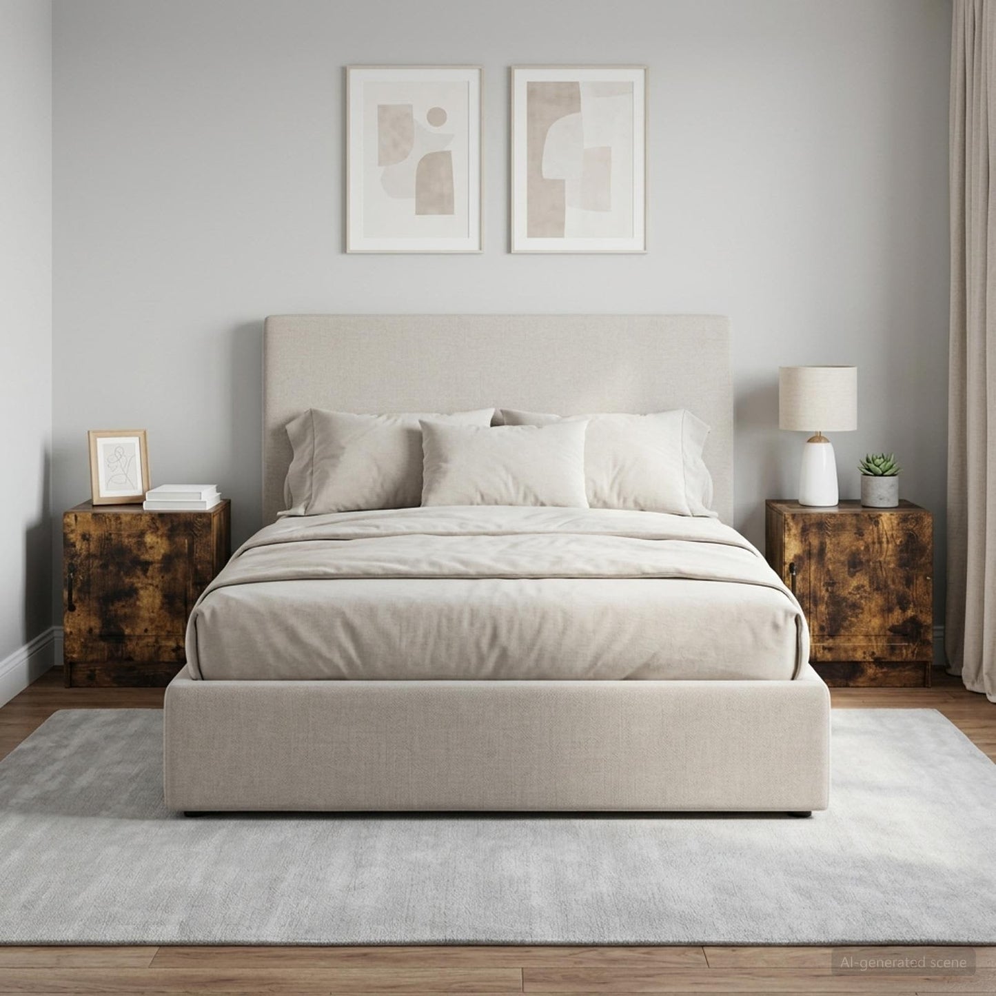Armadio da Notte 2 pcs Rovere Fumo 43 x 34,5 x 47 cm | homemem39