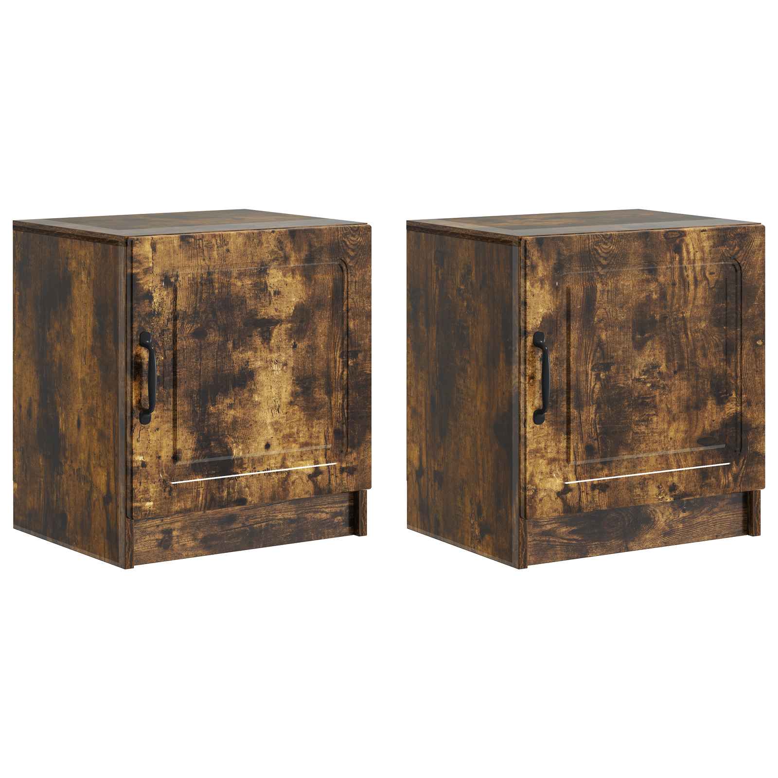 Armadio da Notte 2 pcs Rovere Fumo 43 x 34,5 x 47 cm | homemem39