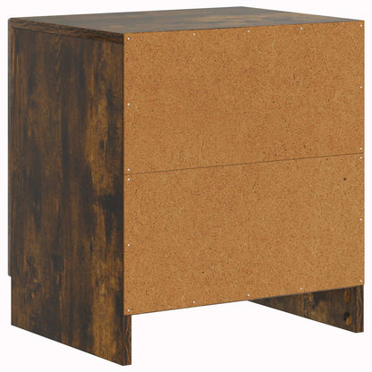 Armadio da Notte 2 pcs Rovere Fumo 43 x 34,5 x 47 cm | homemem39