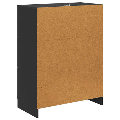 Mobile con Cassetti Nero 66 x 34,5 x 87 cm Legno ingegnerizzato | homemem39