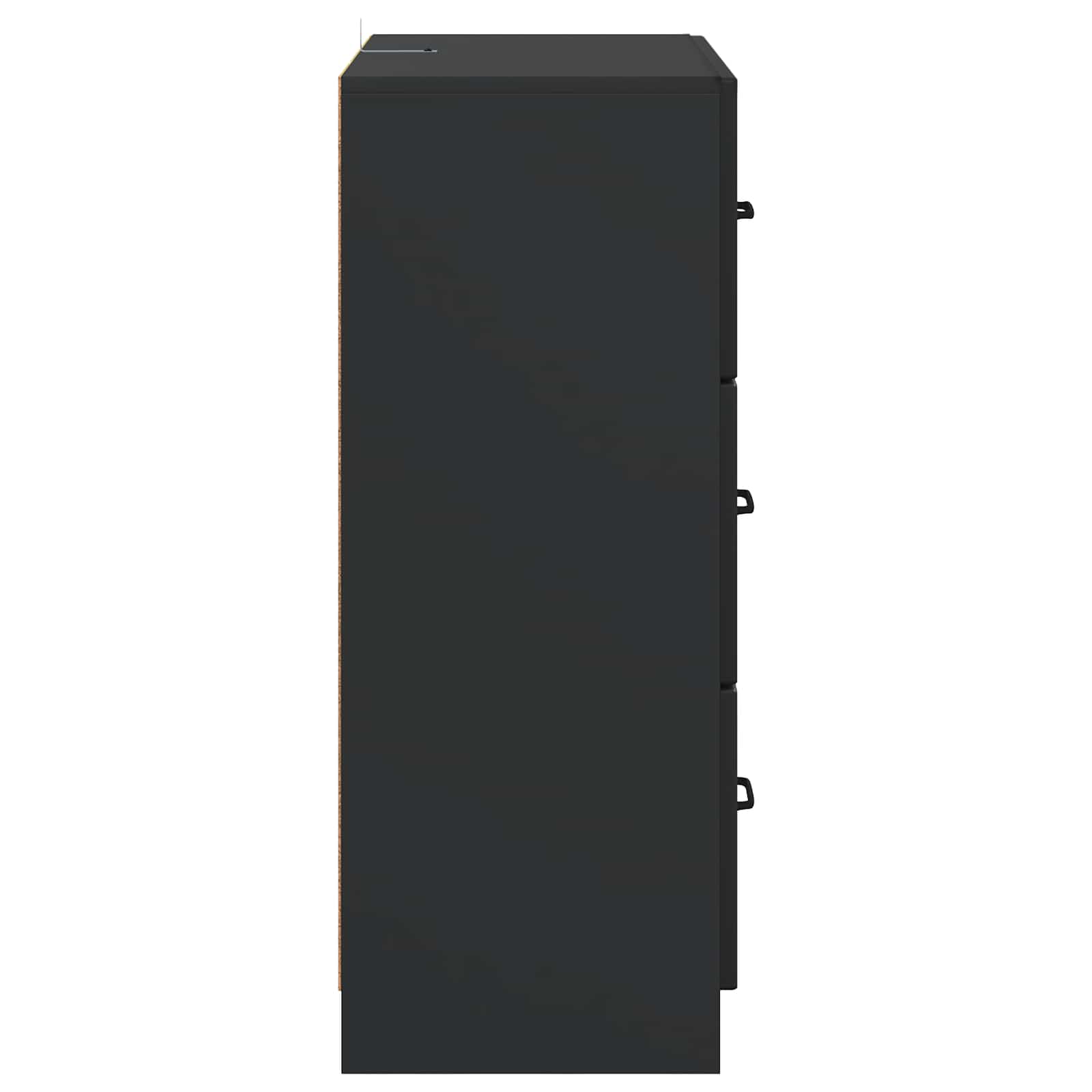 Mobile con Cassetti Nero 66 x 34,5 x 87 cm Legno ingegnerizzato | homemem39