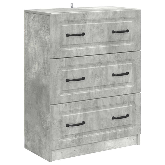 Mobile con Cassetti Grigio Cemento 66 x 34,5 x 87 cm | homemem39