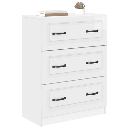Mobile con Cassetti Bianco Lucido 66 x 34,5 x 87 cm | homemem39