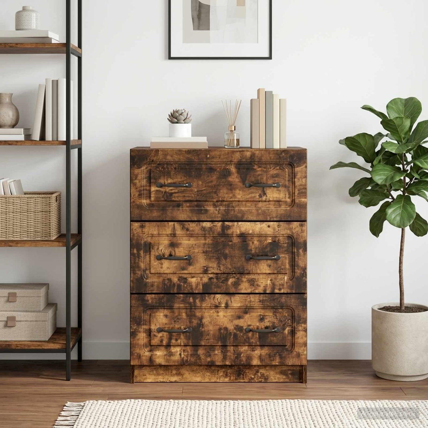 Mobile con Cassetti Rovere Fumo 66 x 34,5 x 87 cm