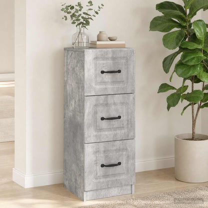 Mobile con Cassetti Grigio Cemento 33 x 34,5 x 87 cm