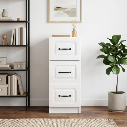 Mobile con Cassetti Bianco Lucido 33 x 34,5 x 87 cm