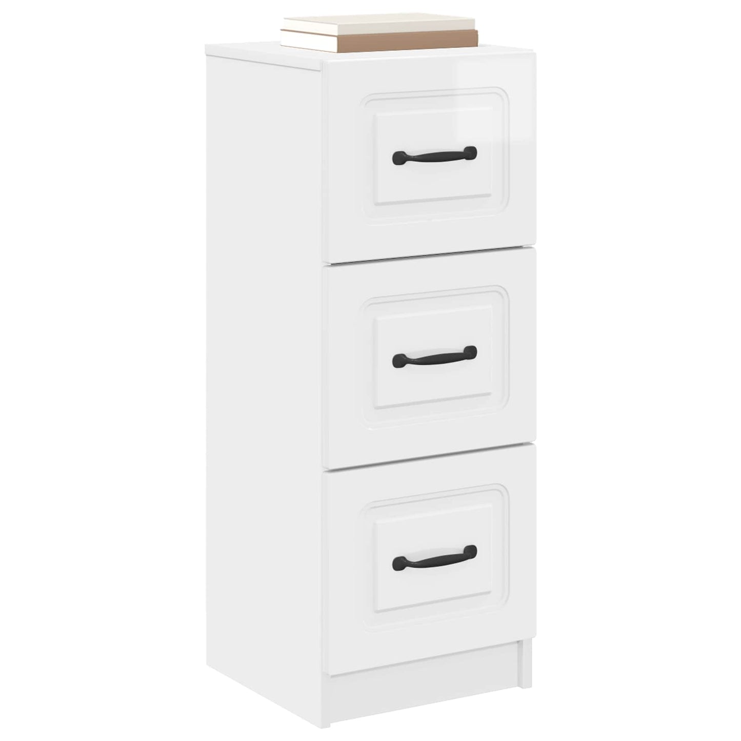 Mobile con Cassetti Bianco Lucido 33 x 34,5 x 87 cm | homemem39