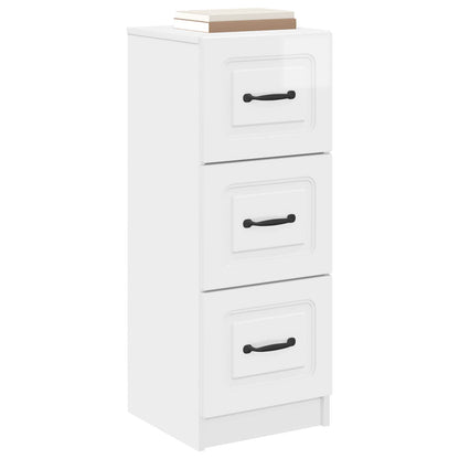 Mobile con Cassetti Bianco Lucido 33 x 34,5 x 87 cm | homemem39