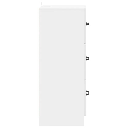 Mobile con Cassetti Bianco Lucido 33 x 34,5 x 87 cm
