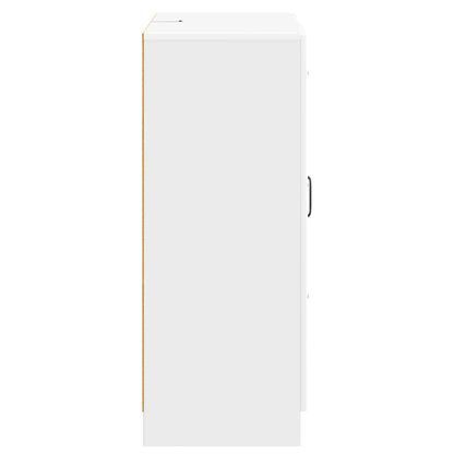 Credenza Bianco Lucido 66 x 34,5 x 87 cm Legno ingegnerizzato | homemem39