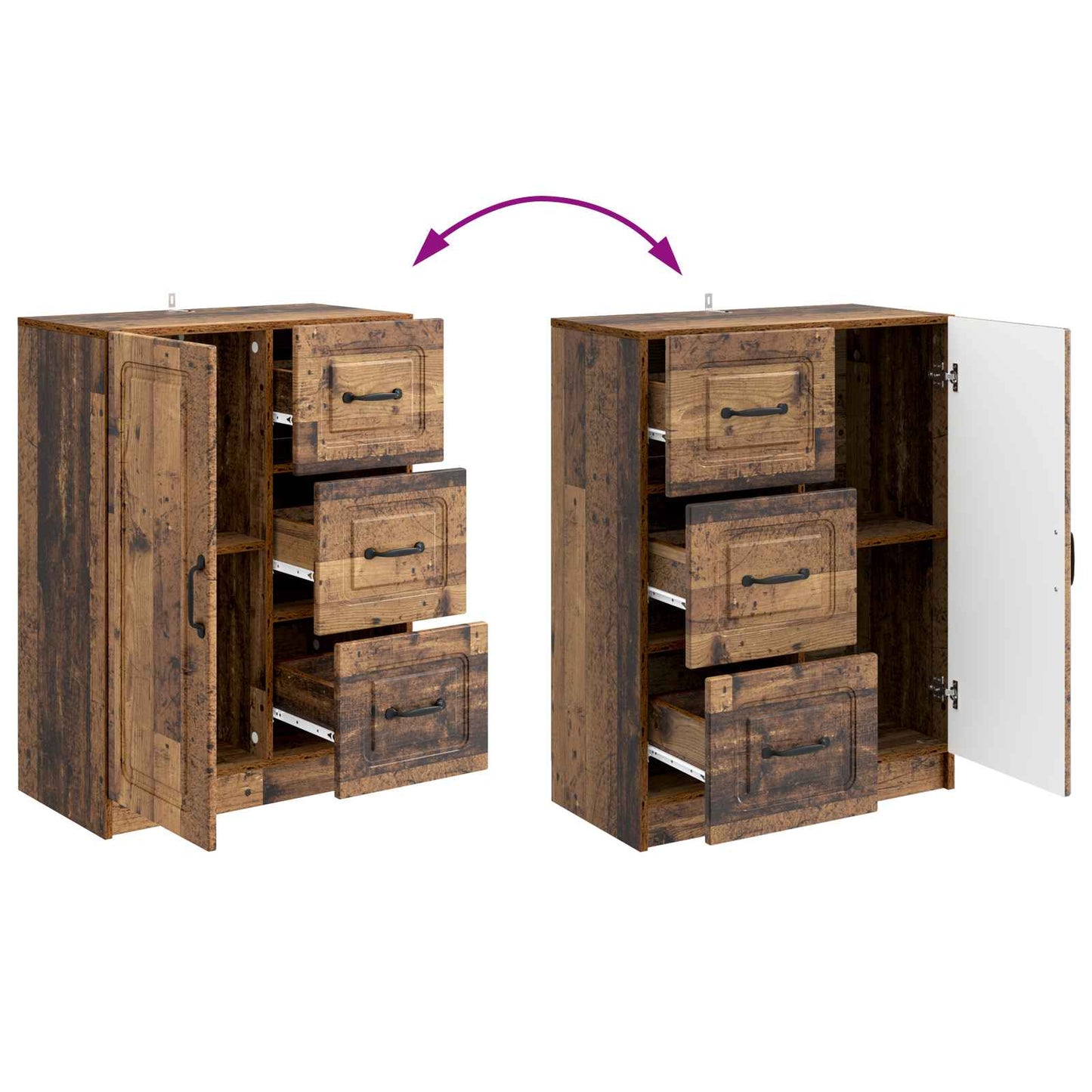 Credenza Legno antico 66 x 34,5 x 87 cm Legno ingegnerizzato