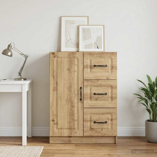 Credenza con cassetto Rovere Artigianale 66 x 34,5 x 87 cm