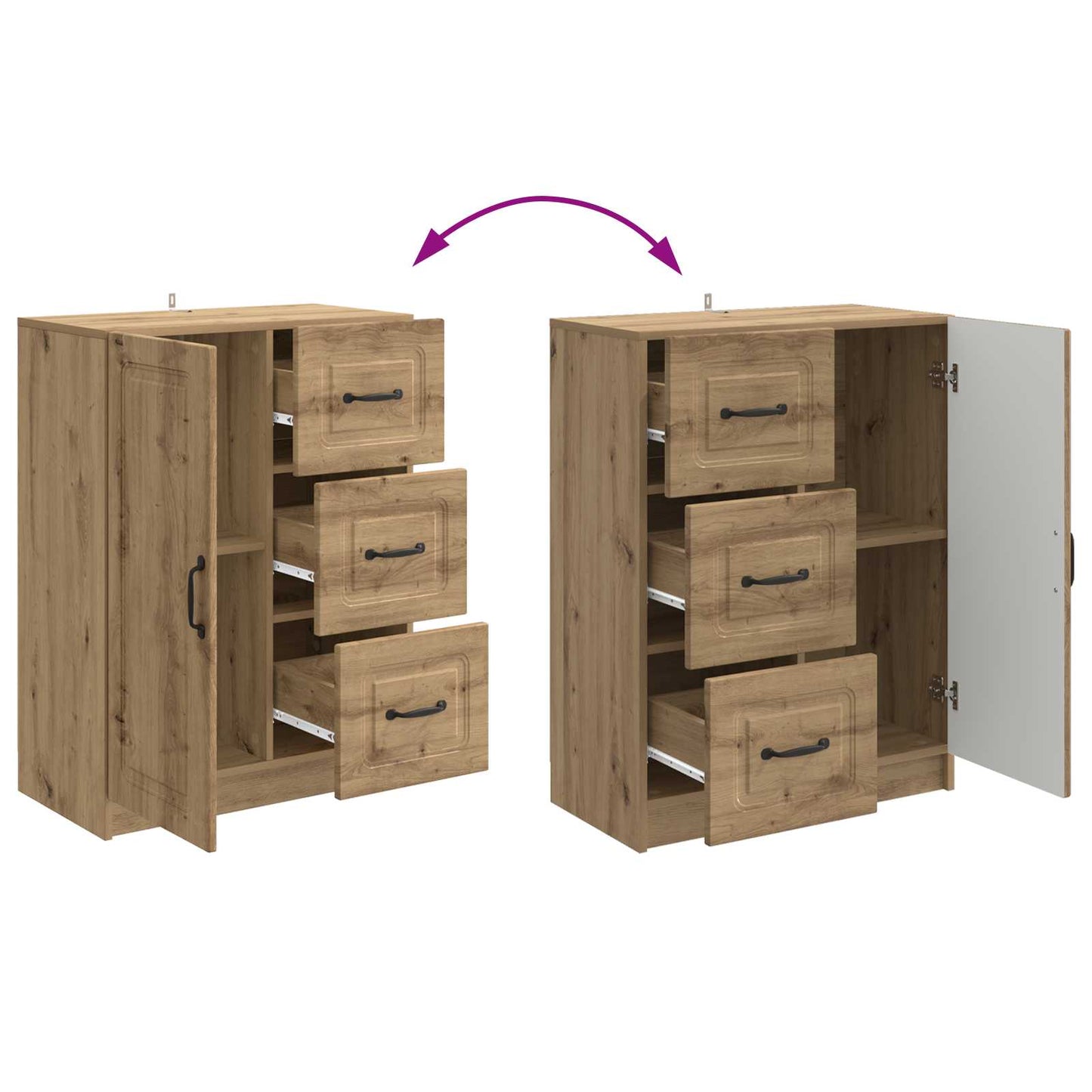 Credenza Rovere Artigianale 66 x 34,5 x 87 cm