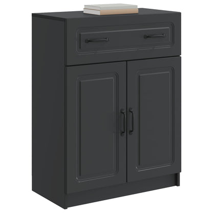 Credenza Nero 66 x 34,5 x 87 cm Legno ingegnerizzato