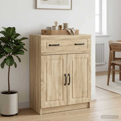 Credenza Rovere Sonoma 66 x 34,5 x 87 cm Legno ingegnerizzato