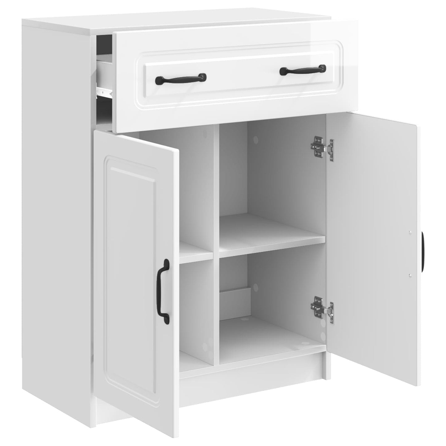 Credenza Bianco Lucido 66 x 34,5 x 87 cm Legno ingegnerizzato | homemem39