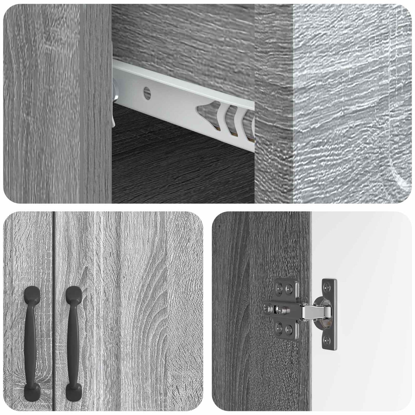 Credenza Grigio Sonoma 66 x 34,5 x 87 cm Legno ingegnerizzato | homemem39