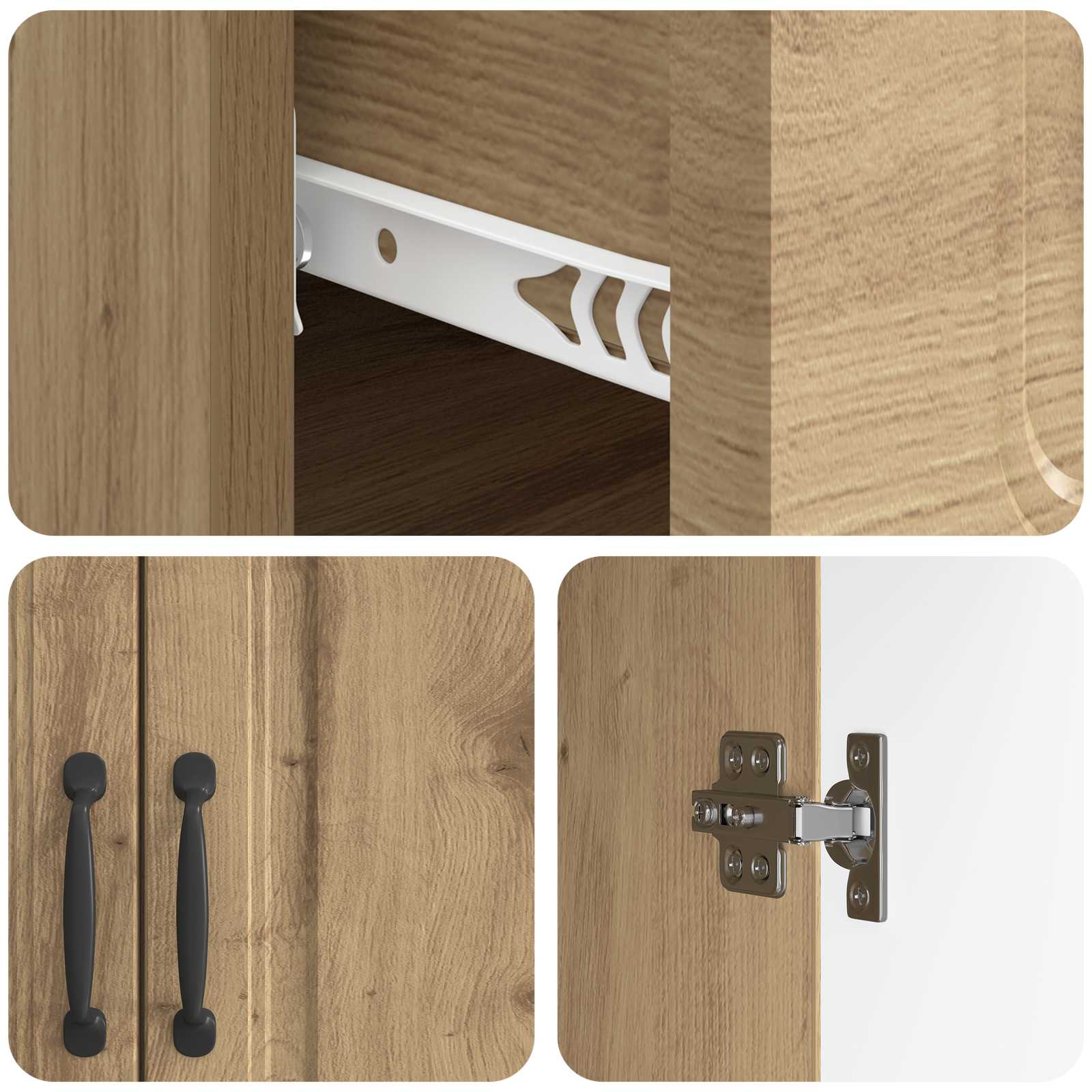 Credenza con cassetto Rovere Artigianale 66 x 34,5 x 87 cm | homemem39