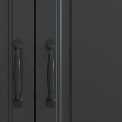 Credenza Nero 89 x 34,5 x 77 cm Legno ingegnerizzato | homemem39