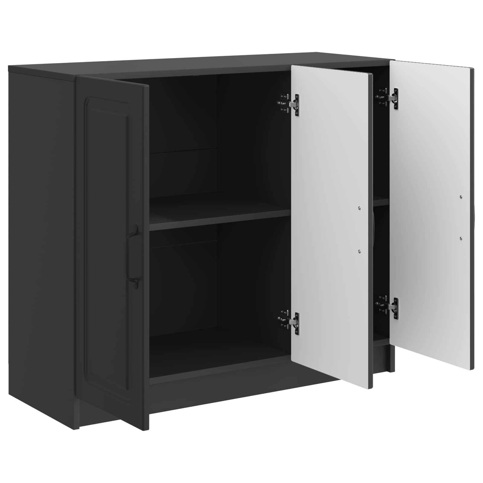 Credenza Nero 89 x 34,5 x 77 cm Legno ingegnerizzato | homemem39