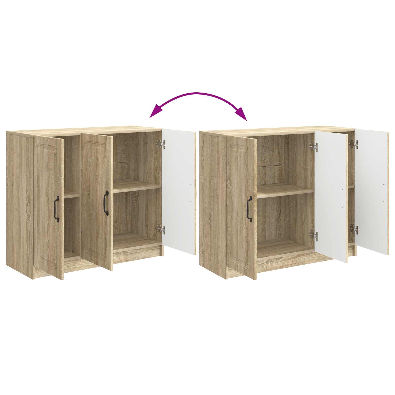 Credenza Rovere Sonoma 89 x 34,5 x 77 cm Legno ingegnerizzato | homemem39