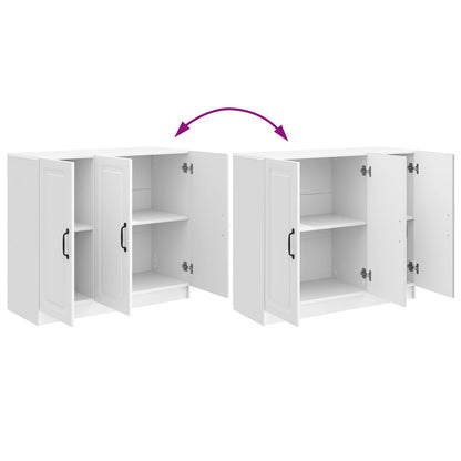 Credenza Bianco Lucido 89 x 34,5 x 77 cm Legno ingegnerizzato | homemem39
