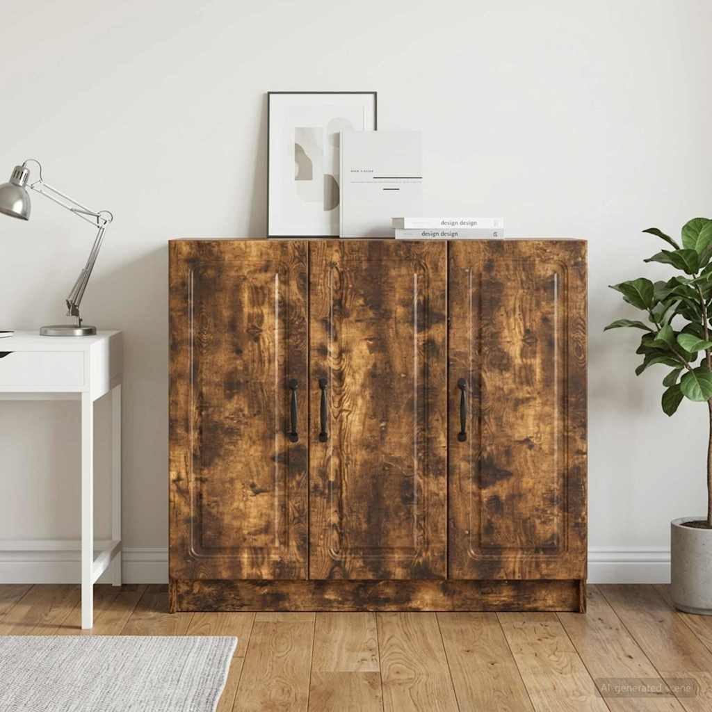 Credenza Rovere Fumo 89 x 34,5 x 77 cm Legno ingegnerizzato