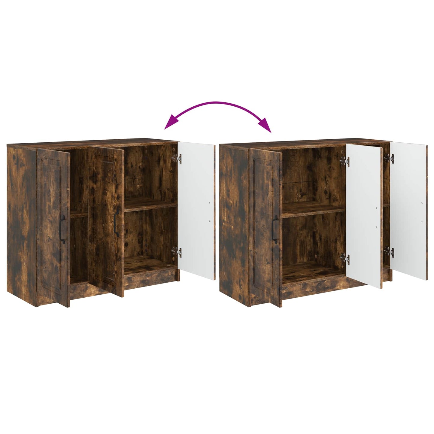 Credenza Rovere Fumo 89 x 34,5 x 77 cm Legno ingegnerizzato | homemem39