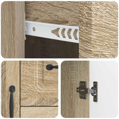 Credenza Rovere Sonoma 89 x 34,5 x 57 cm Legno ingegnerizzato | homemem39