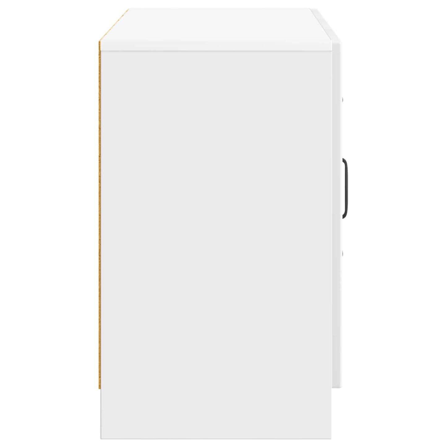 Credenza Bianco Lucido 89 x 34,5 x 57 cm Legno ingegnerizzato