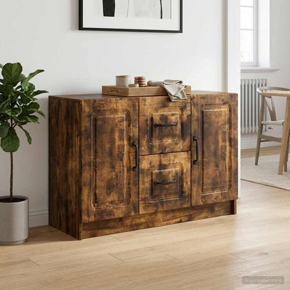 Credenza Rovere Fumo 89 x 34,5 x 57 cm Legno ingegnerizzato - homemem39