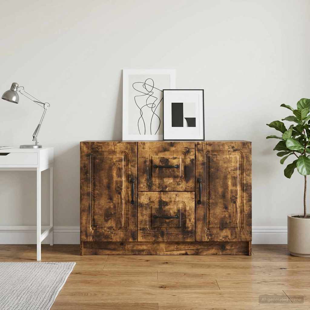 Credenza Rovere Fumo 89 x 34,5 x 57 cm Legno ingegnerizzato - homemem39