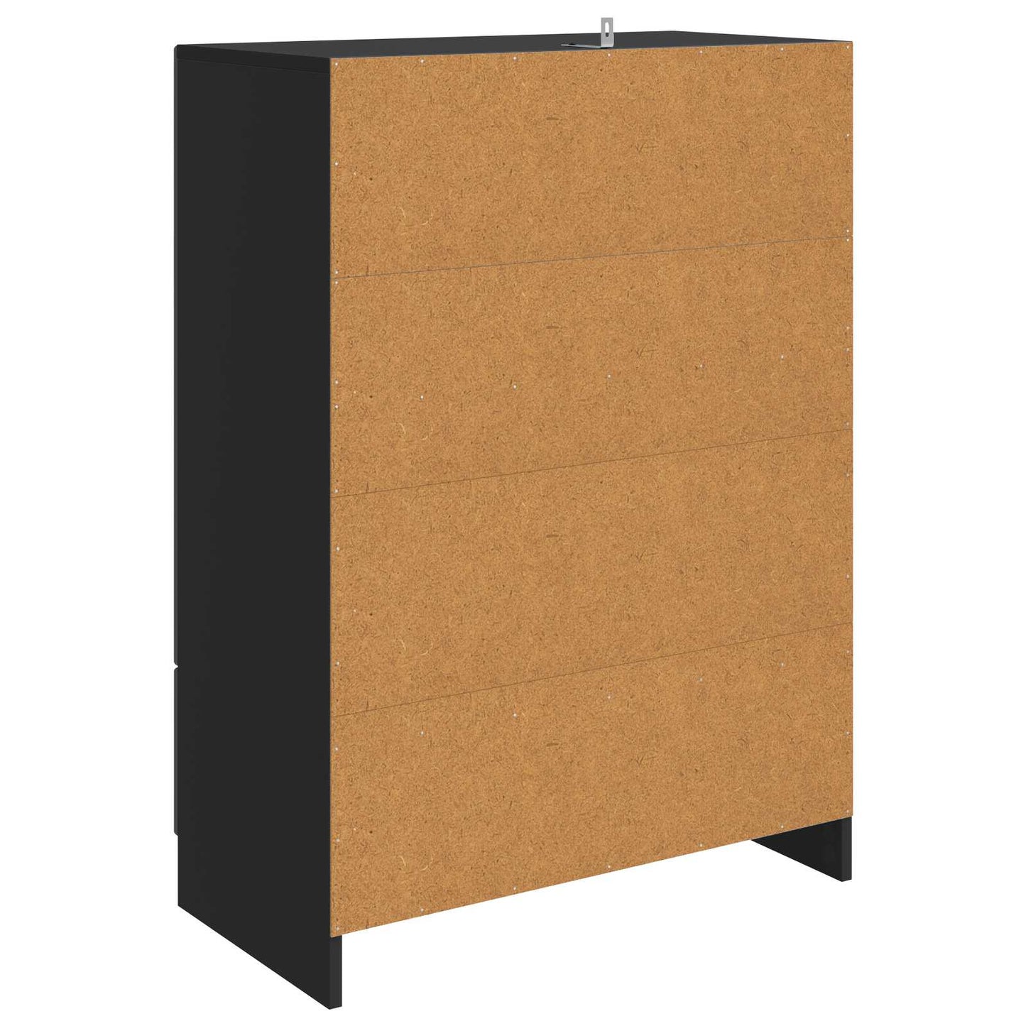 Credenza Nero 66 x 34,5 x 92 cm Legno ingegnerizzato