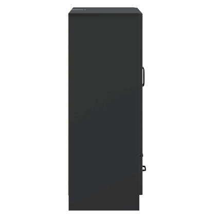 Credenza Nero 66 x 34,5 x 92 cm Legno ingegnerizzato