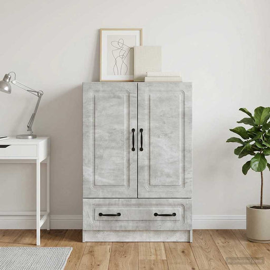 Credenza Grigio Cemento 66 x 34,5 x 92 cm Legno ingegnerizzato
