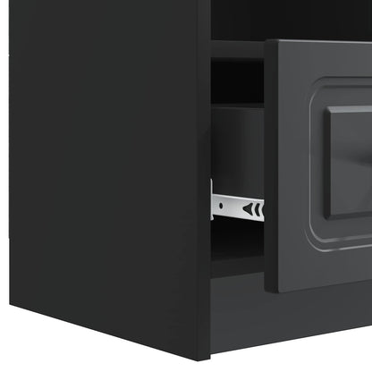 Mobile TV Nero 102 x 34,5 x 47 cm Legno ingegnerizzato