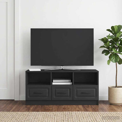 Mobile TV Nero 102 x 34,5 x 47 cm Legno ingegnerizzato