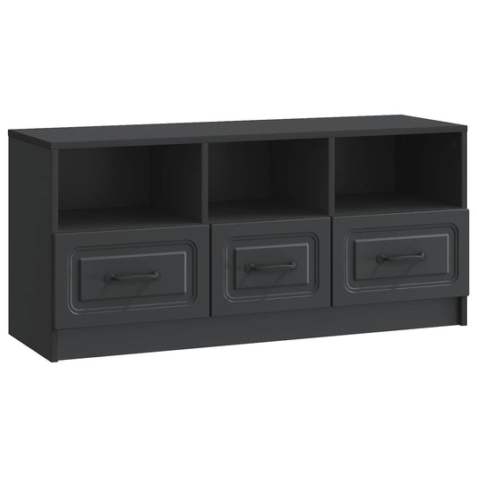 Mobile TV Nero 102 x 34,5 x 47 cm Legno ingegnerizzato