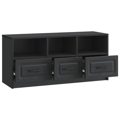Mobile TV Nero 102 x 34,5 x 47 cm Legno ingegnerizzato