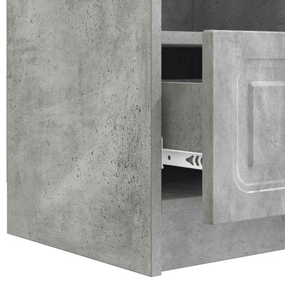 Mobile TV con cassetto Grigio Cemento 102 x 34,5 x 47 cm