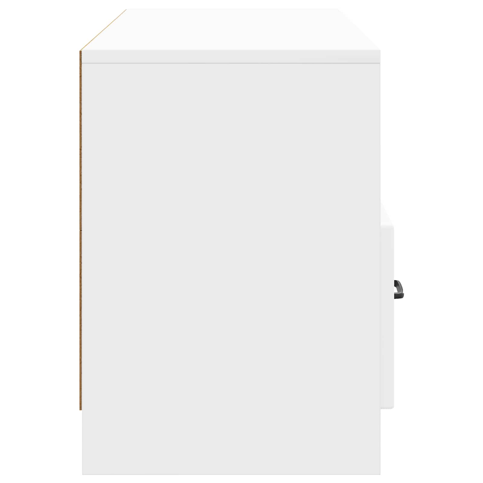 Mobile TV Bianco Lucido 102 x 34,5 x 47 cm Legno ingegnerizzato | homemem39