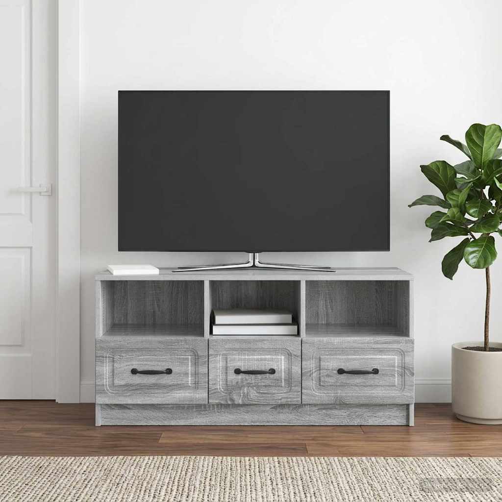 Mobile TV Grigio Sonoma 102 x 34,5 x 47 cm Legno ingegnerizzato