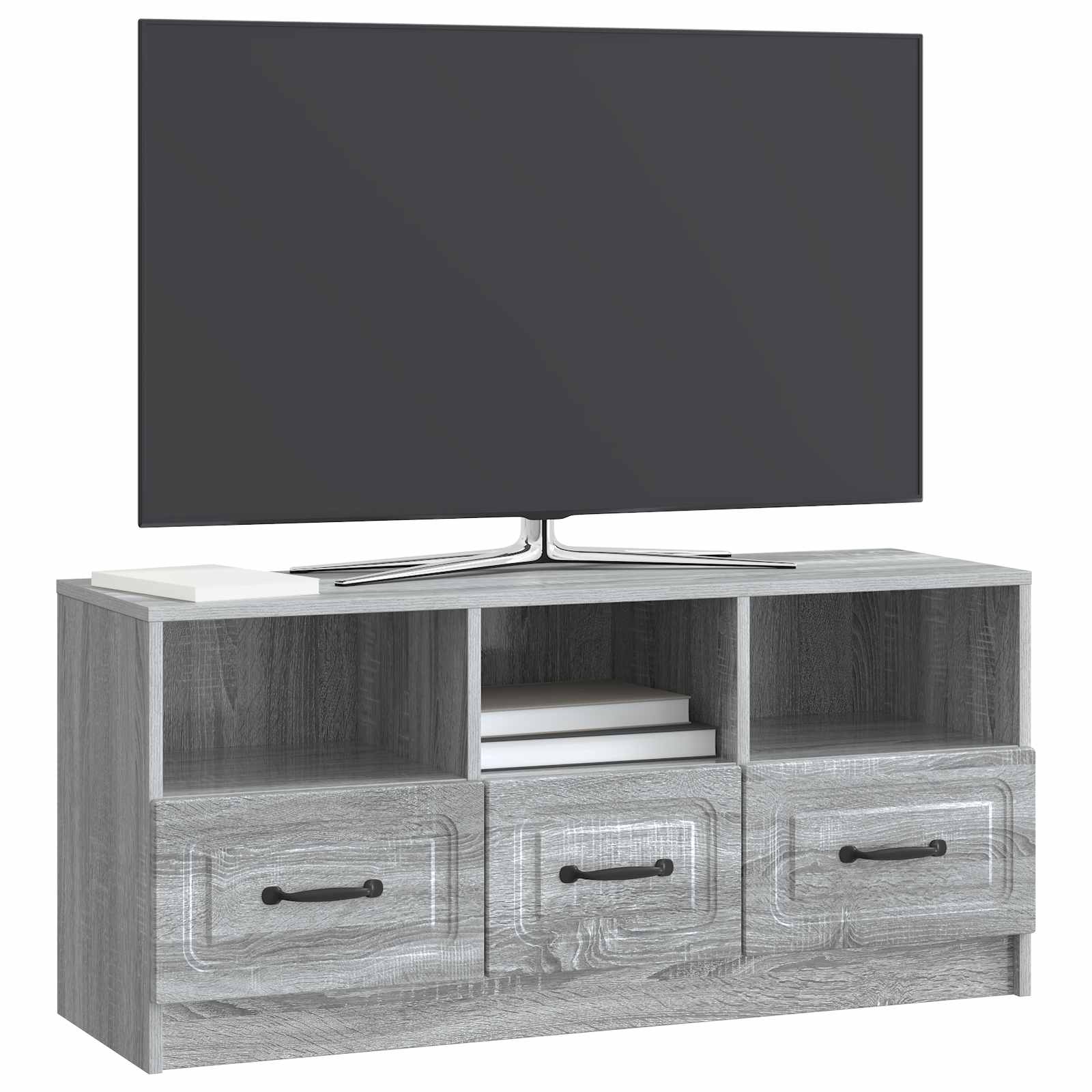 Mobile TV Grigio Sonoma 102 x 34,5 x 47 cm Legno ingegnerizzato | homemem39
